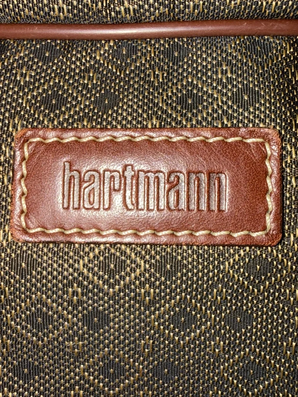 Hartmann Leather Trim Travel Tote / Laptop Bag Organizer – Very Good Condition